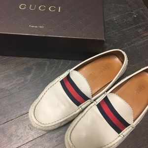 AUTHENTIC Gucci Grey Loafers